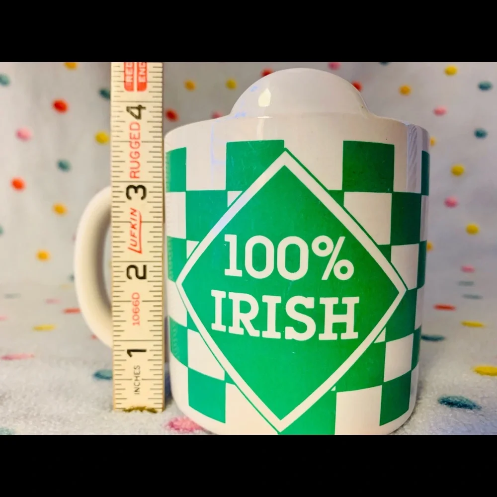 Vintage RUSS Berrie 100% Irish Green Checks Made in Korea